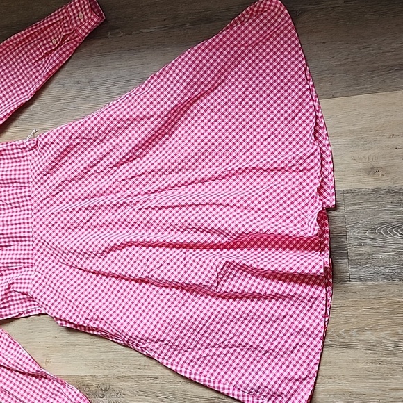 Lauren Ralph Lauren Pink Checkered Long Sleeve Dress - Picture 15 of 16